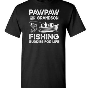 Pawpaw and Grandson Fishing Tshirt